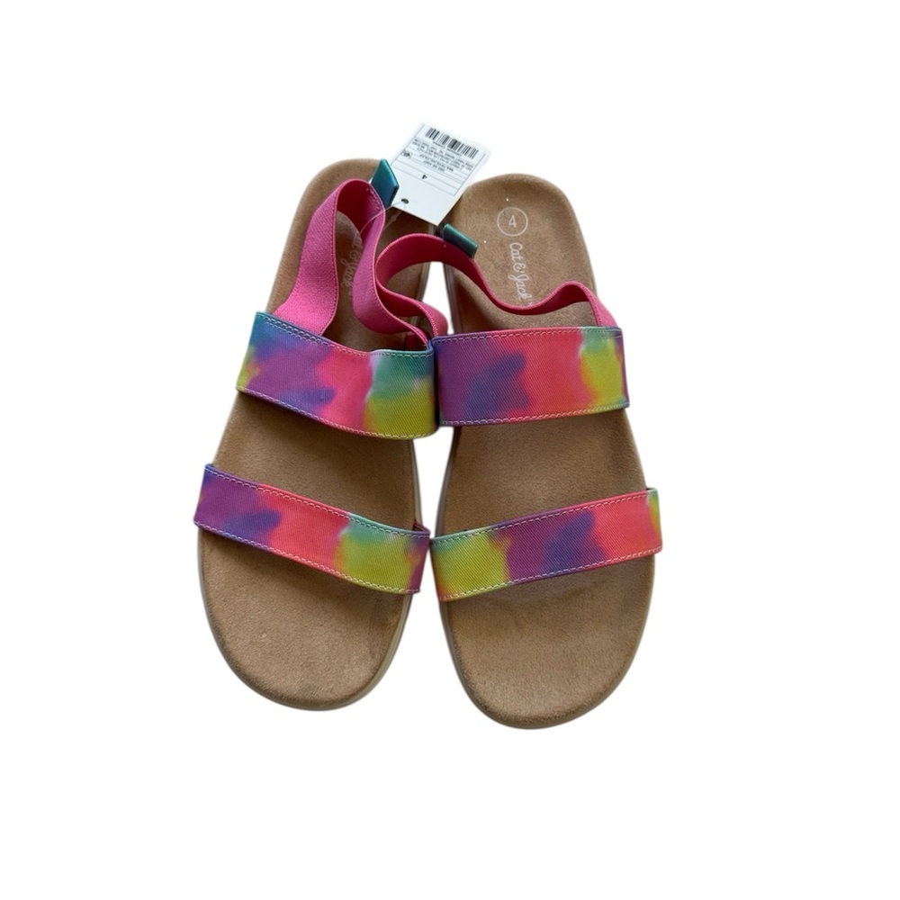 Cat & Jack Girls Sandals Multicolor Rainbow Julep Strap New NWT